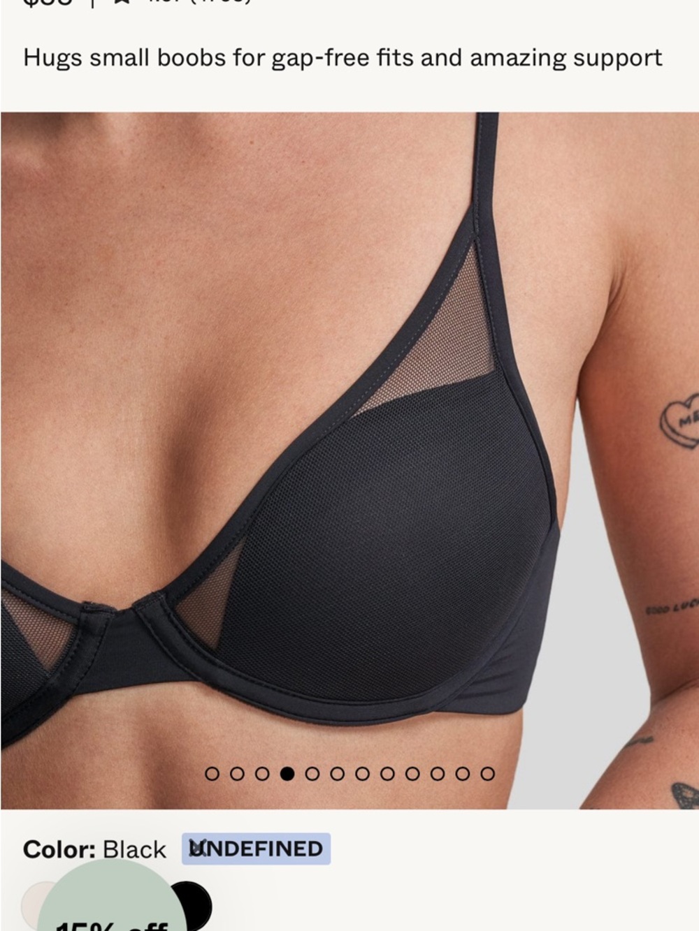 Pepper Classic All You Bra Lightly Lined Mesh 32A Bestseller!